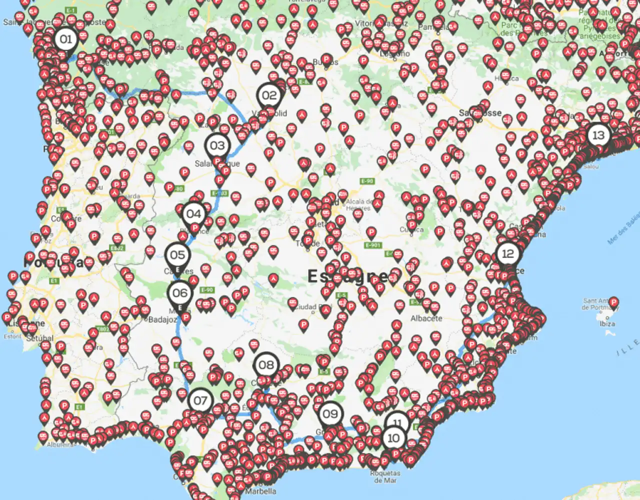 Spain routes