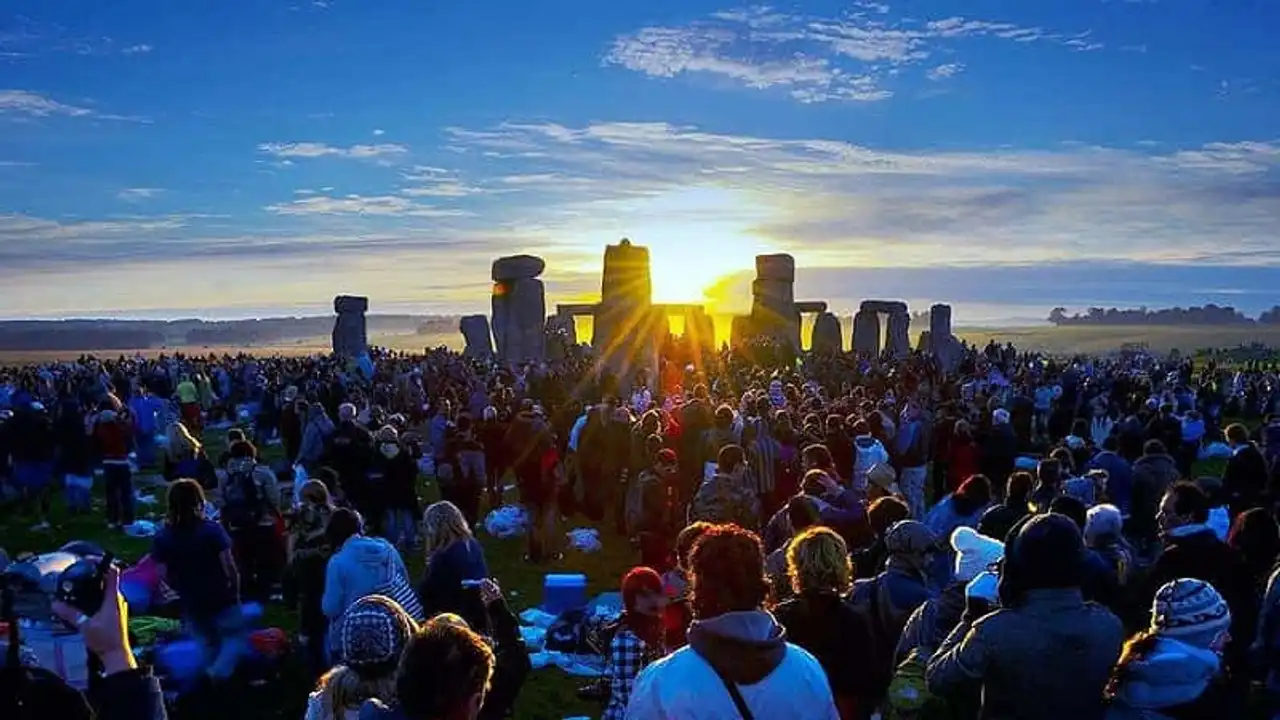 Stonehenge during the summer solstice