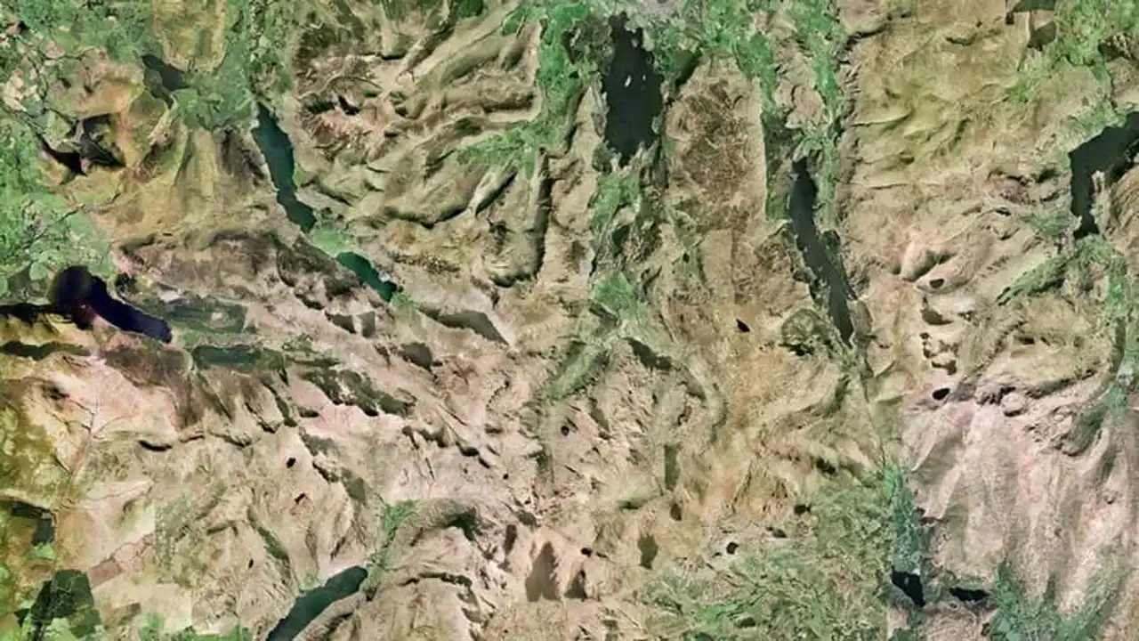 google Earth satellite pictures, strange landscapes