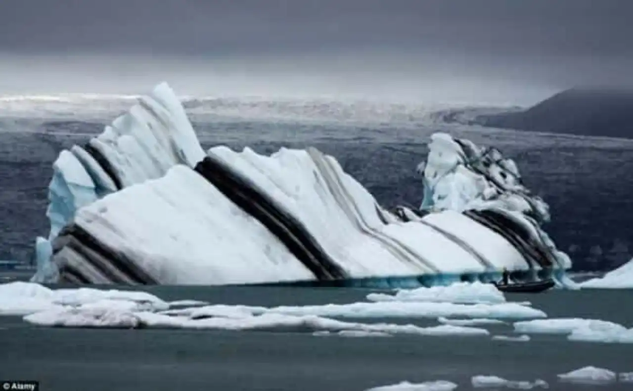 scratched glacier