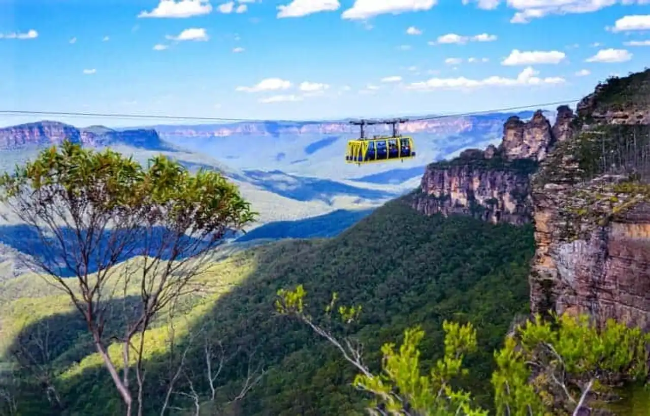 Skyrail Rain Forest Cableway Landscape in Blue Mountains, Australia