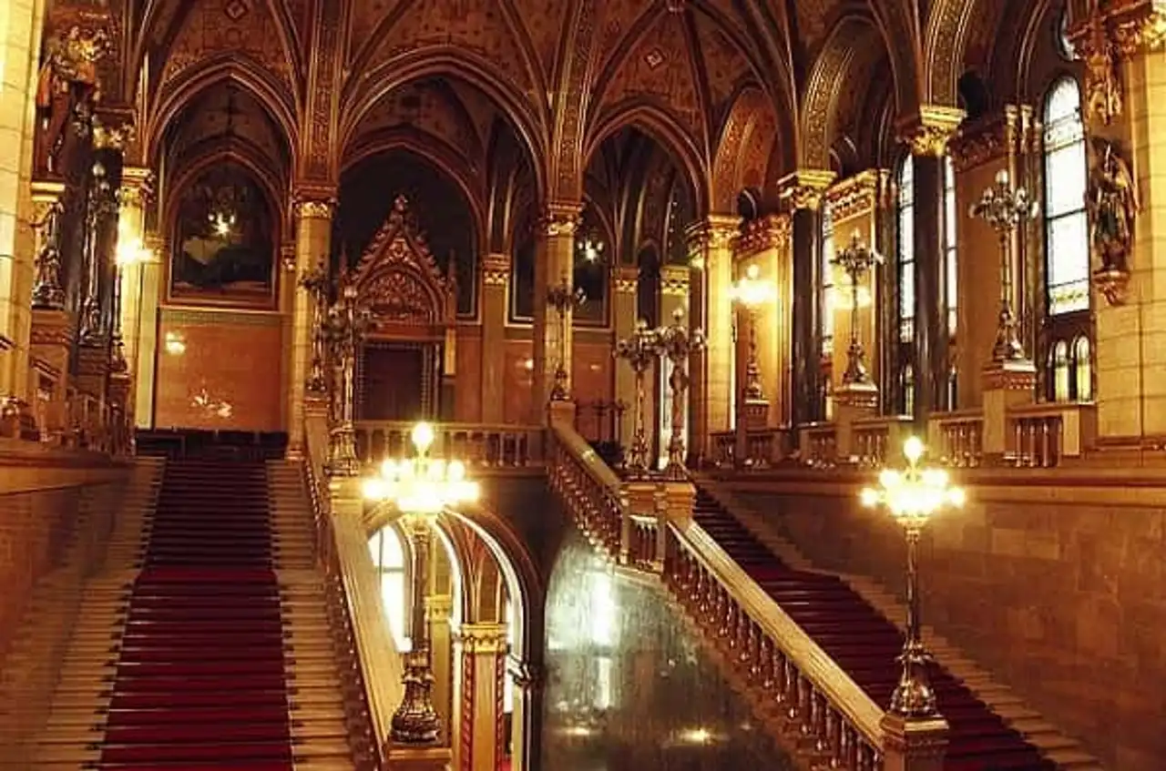 Main staircase Hungarian Parliament