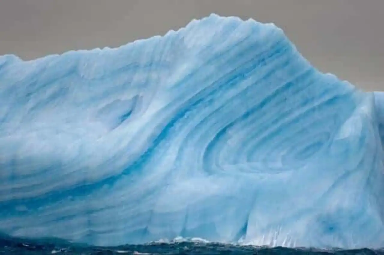 scratched glacier