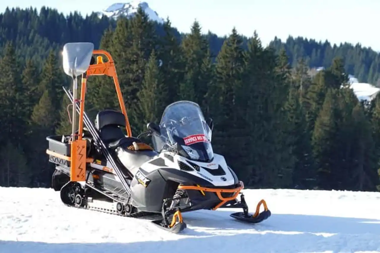 Snowmobil outdoor activity at Norma