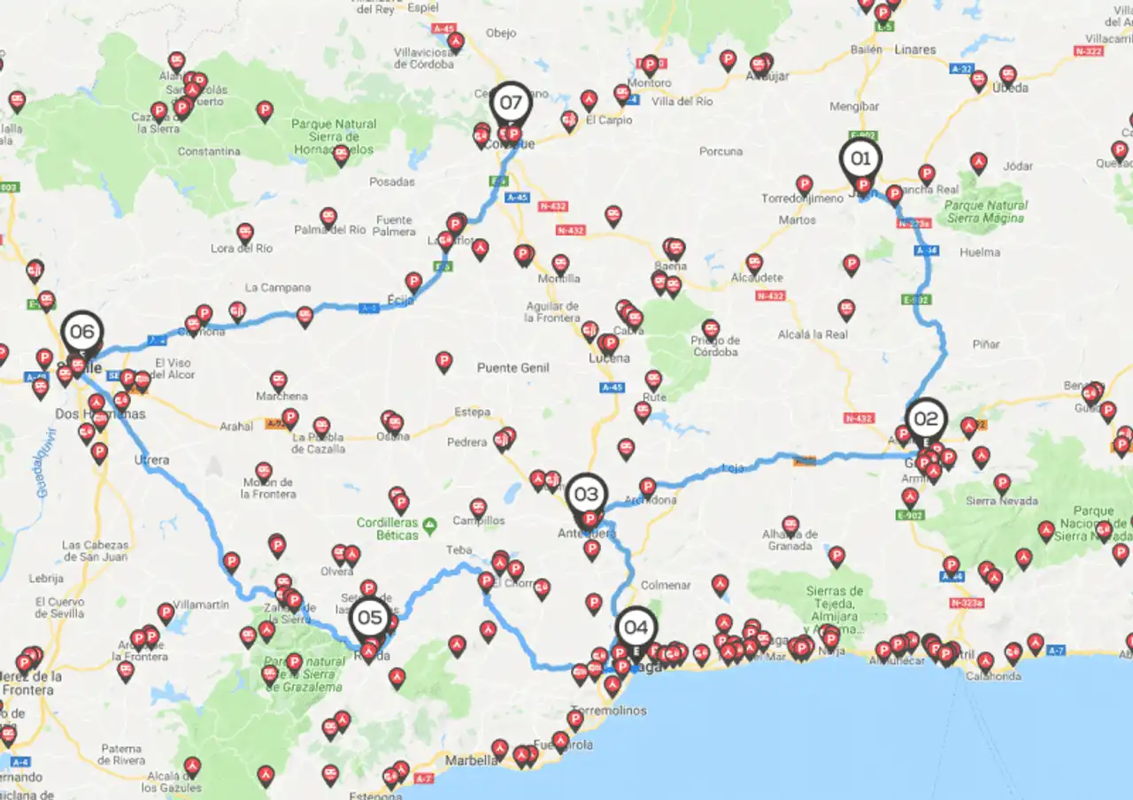 Spain routes