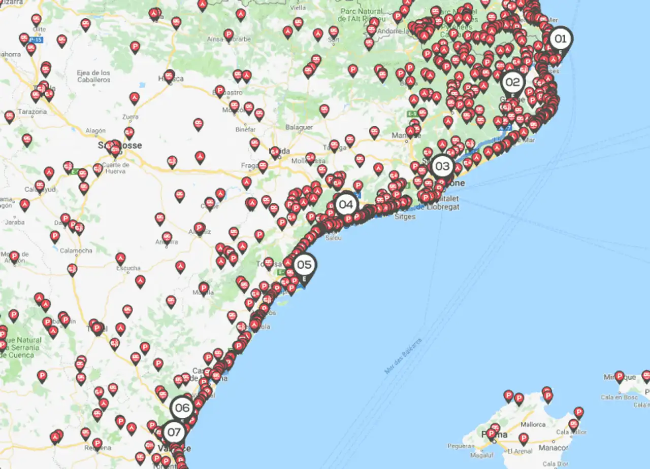 Spain routes