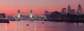 Cruise on the Thames at sunset London