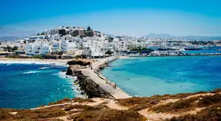 In which town house in Naxos?