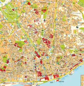 Detailed maps and plans of Lisbon