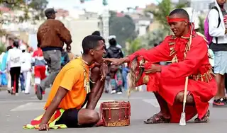 In Madagascar, the custom is to go to see traditional healers