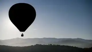 Balloon tour above the Teotihuacan pyramids