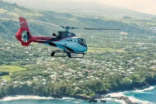 Places to take a helicopter tour on the island of La Réunion