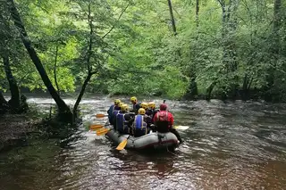 Places of rafting in the Morvan Natural Park