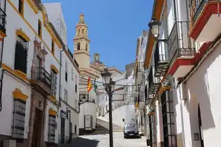 The beautiful white village of Olvera in Andalusia