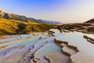 The natural terraces of Badab-e Surt in Iran