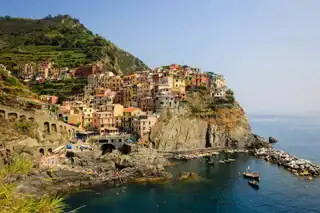 The colourful village on the cliff of Manarola