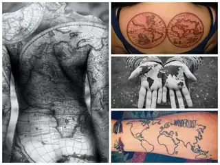 40 travel tattoos that remember memories!