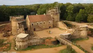 Visit of the medieval castle of Guédelon, under construction for 20 years