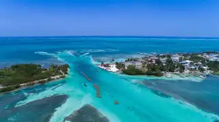 On which island house in Belize?