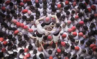 The human towers of the Concurs de Castells in Tarragona