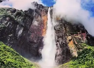 Salto Angel Waterfall in Venezuela