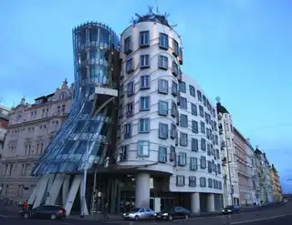 The dancing house of Frank Gehry in Prague