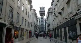 Hop in the elevator of Santa Justa in the heart of Lisbon