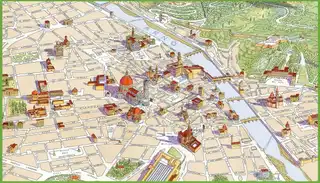 Detailed maps and plans of Florence