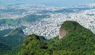 Hiking on the Tijuca peak, the highest peak in Rio