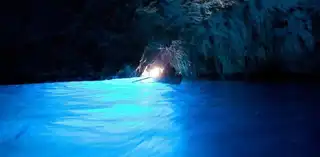 The incredible Blue Cave of the Island of Capri