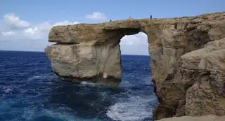 Malta: the French Window on Gozo Island collapsed