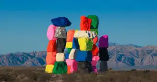 Seven Magic Mountains: a colorful installation in American nature