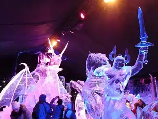 The Bruges ice sculpture festival