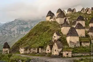 The necropolis of Dargavs in Russia