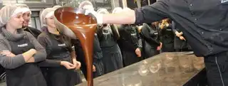 Guided tour and tasting at a Brussels chocolate shop