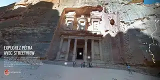 Virtual tour of the Petra ruins with Street View