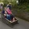 Osier sled descent in Funchal, Madeira