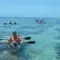 Transparent kayak tour in La Réunion