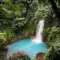 La cascade du Rio Celeste au Costa Rica