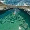 Giola lagoon on the Greek island of Thassos