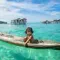 The sea nomads, a tribe of Borneo living in his little paradise