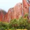 The rare stunt show on Uluru when it rains