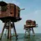 The forts Maunsell to abandon in the estuary of the Thames